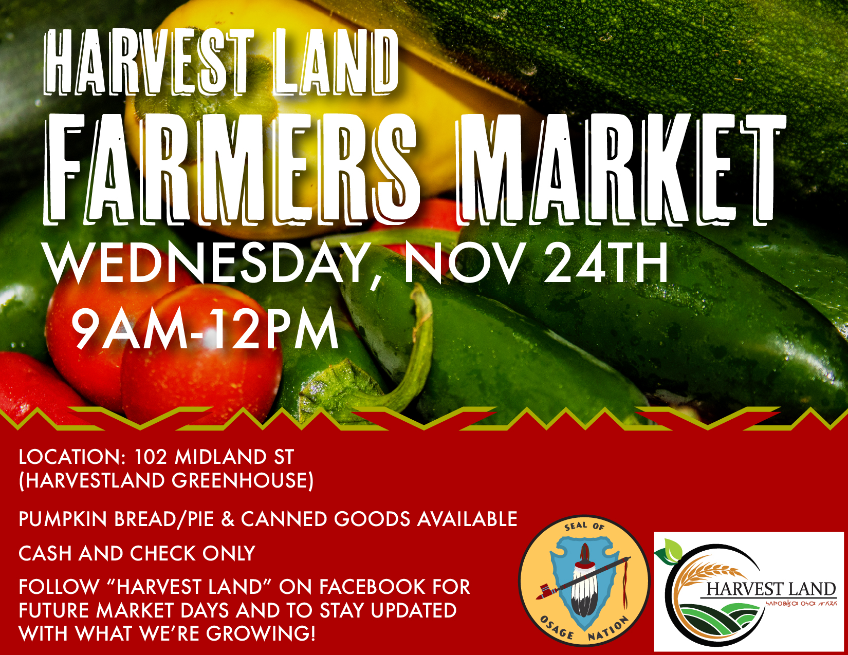 Harvest Land Farmers Market Osage Nation